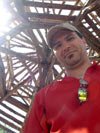 Nick in the gazebo in Central Park, NYC