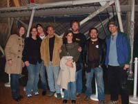 Renee, Kate, Dan, Yan, Nick and others at the trapeze in Jordan's Furniture