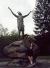 Nick at the Praise the Sun statue