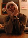 Nick posing for a "St." Nick xmas card