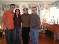 Nick with the family at Thanksgiving
