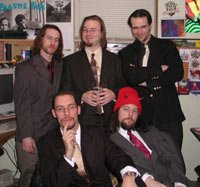 Mike, Rick, Nick, Jon and Andy at the New Years party