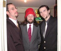 Jon, Andy and Nick at the New Years party