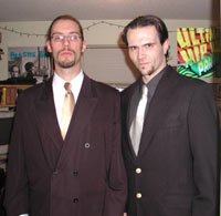 Jon and Nick at the New Years party in Sunderland