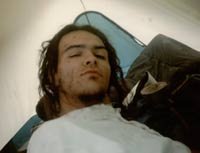 Nick just waking up at Woodstock 94