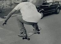 Nick having just launched off of his launch ramp. Bitchin' bandana