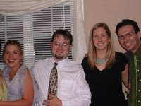 Julie, Rick, Amy and Nick at Andy and Beth's wedding