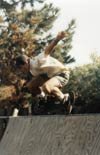 Nick pulling a method air on his halfpipe in Marblehead