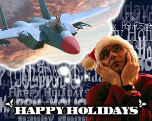 2003 "St." Nick Xmas Card - Deer Force One