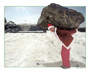2005 "St." Nick Xmas Card - Lump of Coal