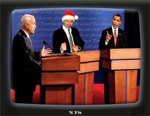 2008 "St." Nick Xmas Card - Election Night